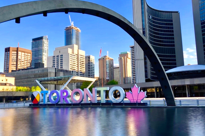 Toronto sign at Nathan Phillips Square